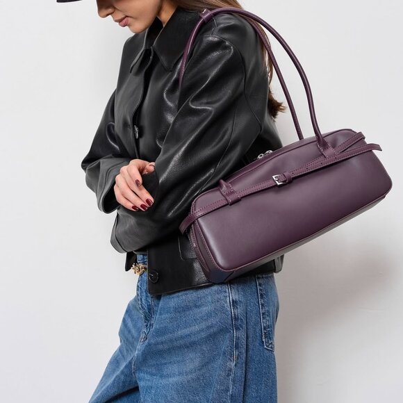 NOIR CLASSIQUE – Genuine Leather Shoulder Bag - Picture 16 of 16